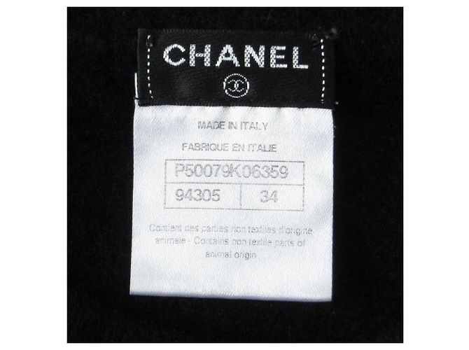 Timeless Suéter de punto de cachemira de manga corta Chanel Negro - vista 6