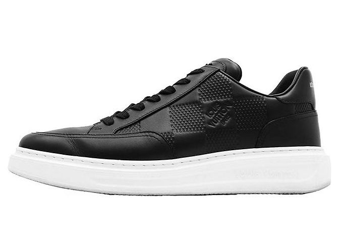Louis Vuitton Beverly Hills Line Damier Leder Sneaker Schwarz Weiß - Ansicht 4