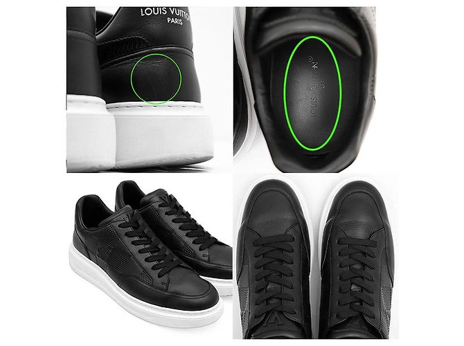 Louis Vuitton Beverly Hills Line Damier Leder Sneaker Schwarz Weiß - Ansicht 9