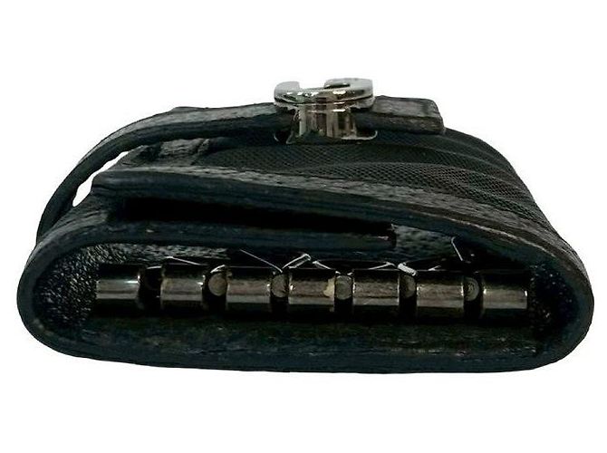 Gucci Leather Nylon Key Case Black - view 5