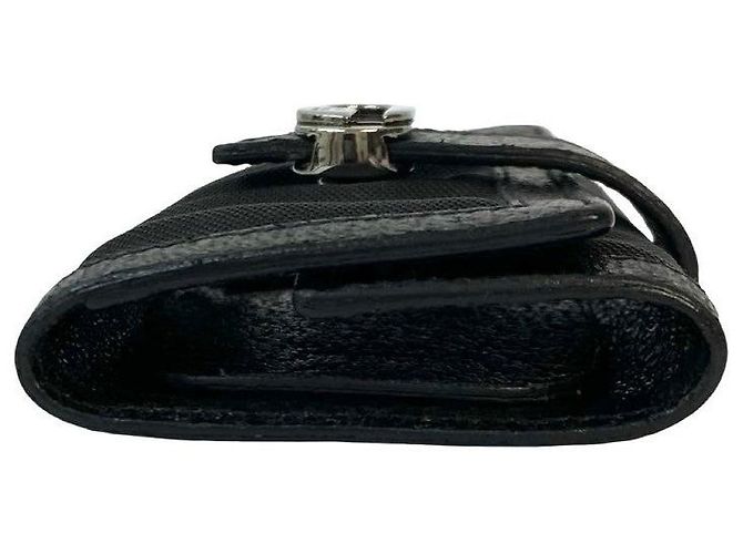 Gucci Leather Nylon Key Case Black - view 6
