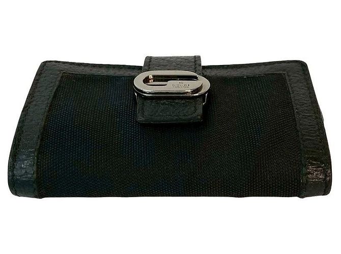 Gucci Leather Nylon Key Case Black - view 7