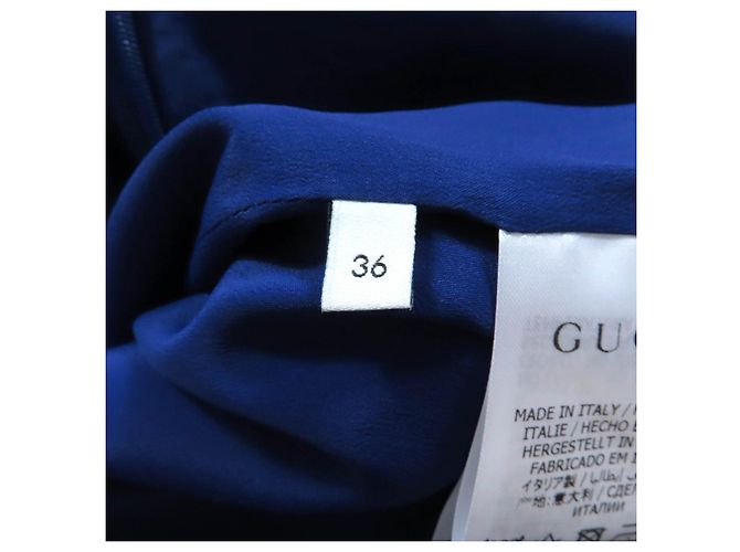 Gucci Wollkleid Blau Marineblau - Ansicht 10