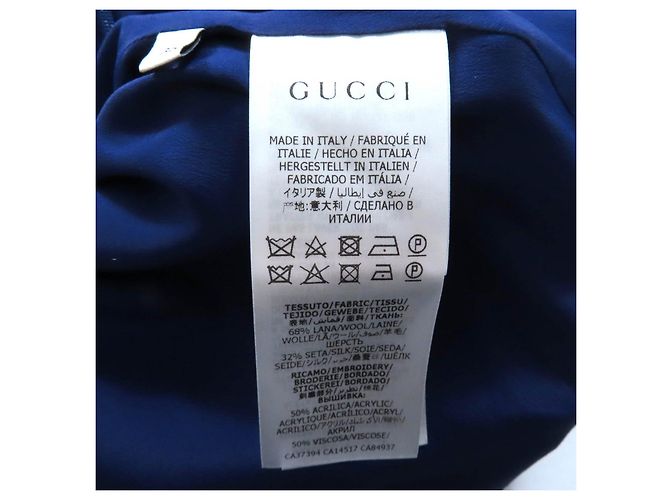 Gucci Wollkleid Blau Marineblau - Ansicht 11