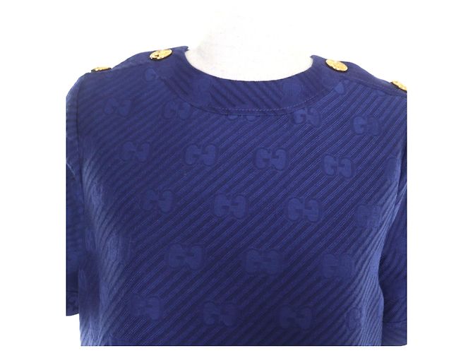 Gucci Wollkleid Blau Marineblau - Ansicht 4