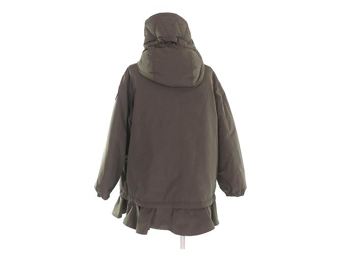 Giacca in piumino di poliestere Moncler IRUS Verde Cachi - vista 3