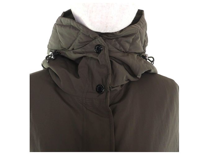 Giacca in piumino di poliestere Moncler IRUS Verde Cachi - vista 4