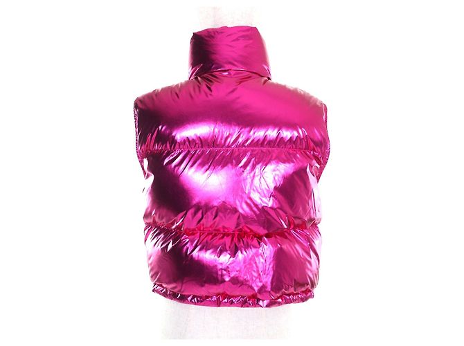 Chaleco de nylon y plumón Moncler BLAVET Rosa - vista 3