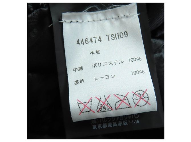 Everyday Balenciaga Lederjacke Schwarz - Ansicht 11