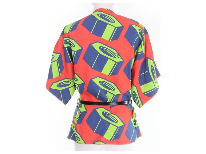 Chaqueta de lino Gucci Multicolor - vista 3