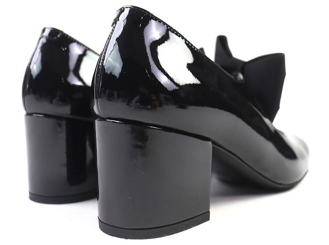 Timeless Décolleté Chanel Merry Jane COCO Mark in vernice Nero - vista 5