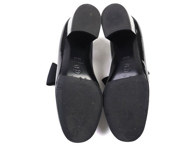 Timeless Décolleté Chanel Merry Jane COCO Mark in vernice Nero - vista 7