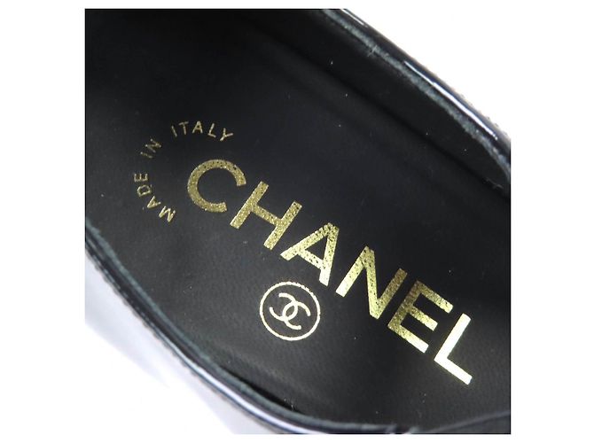 Timeless Décolleté Chanel Merry Jane COCO Mark in vernice Nero - vista 9