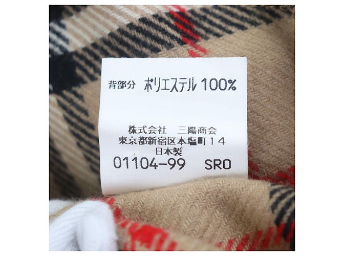 Abrigo Burberry 100% lana con forro de algodón Beige Caqui - vista 10