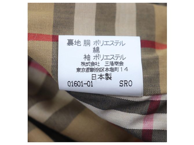 Abrigo Burberry 100% lana con forro de algodón Beige Caqui - vista 8