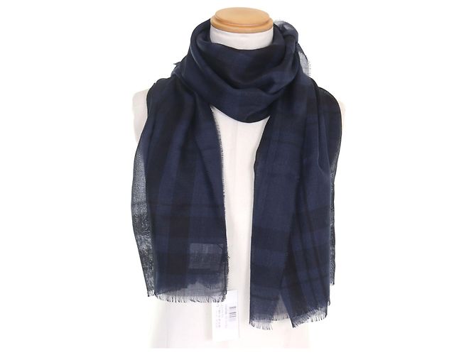 Sciarpa in cashmere Dior HOMME Blu - vista 2