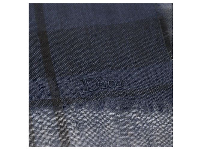 Sciarpa in cashmere Dior HOMME Blu - vista 7