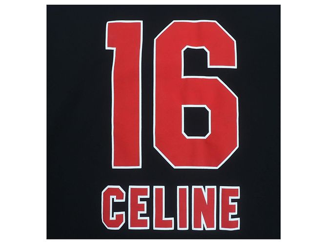 Céline Camiseta CELINE Skater de jersey de algodón Castaño Negro - vista 4