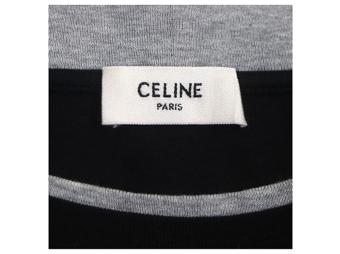 Céline Camiseta CELINE Skater de jersey de algodón Castaño Negro - vista 5