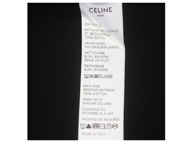 Céline Camiseta CELINE Skater de jersey de algodón Castaño Negro - vista 7