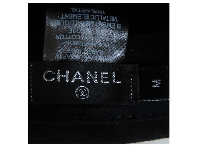 Timeless Cappello in pelo di coniglio Chanel Nero - vista 9