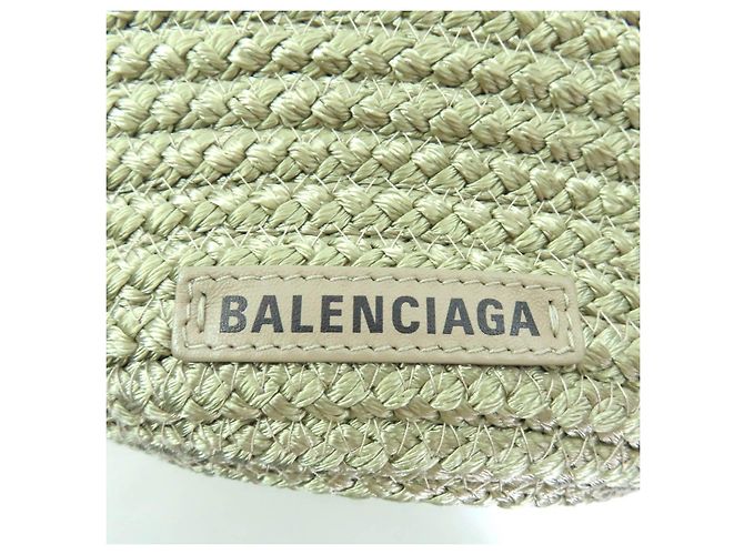 Everyday Borsa a tracolla Balenciaga Ibiza Small Basket Verde Cachi - vista 10