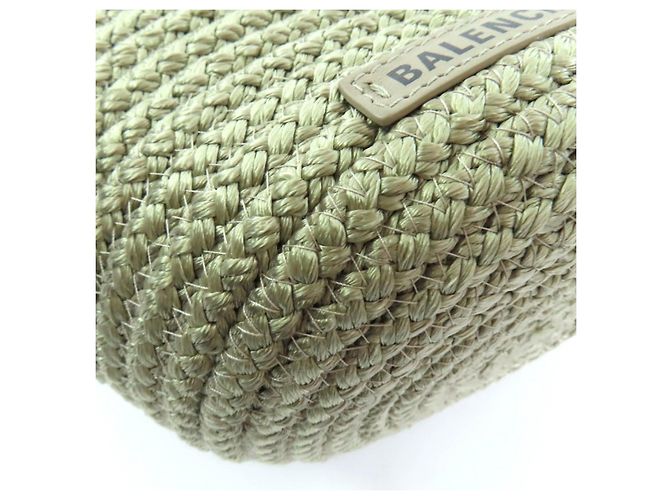 Everyday Borsa a tracolla Balenciaga Ibiza Small Basket Verde Cachi - vista 8