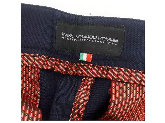 Autre Marque KARL MOMMOO Polyester Freizeithose Blau Marineblau - Ansicht 9