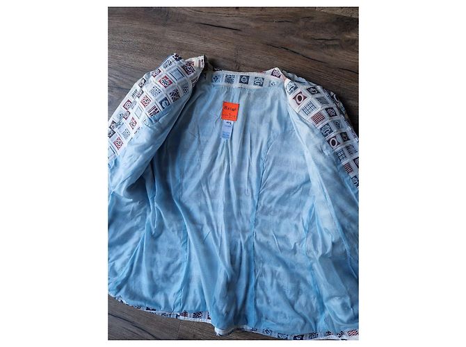 Christian Lacroix Multicolored Square Pattern Jacket White Blue Beige - view 3