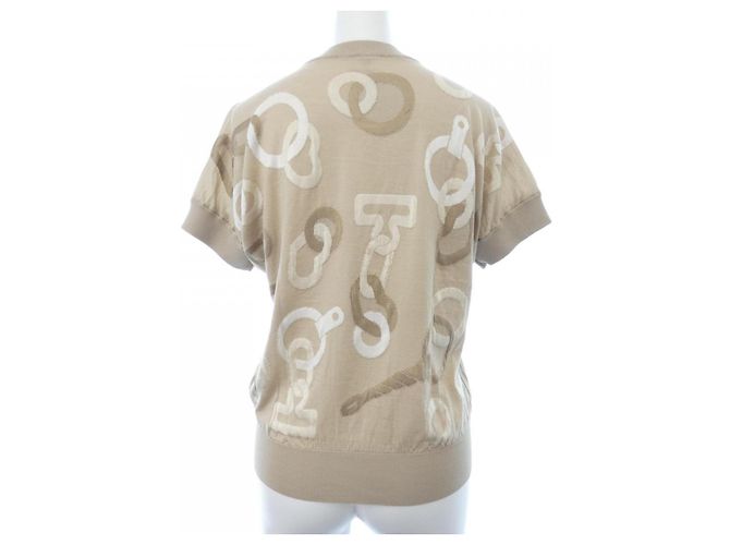 Hermès Top de punto Hermes Beige - vista 2