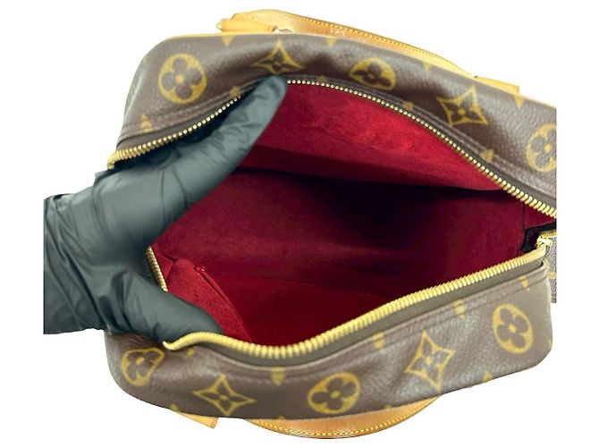Bolso de mano Louis Vuitton en piel Monogram Castaño - vista 10