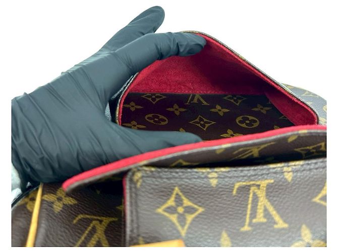 Bolso de mano Louis Vuitton en piel Monogram Castaño - vista 11