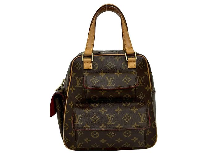 Bolso de mano Louis Vuitton en piel Monogram Castaño - vista 2