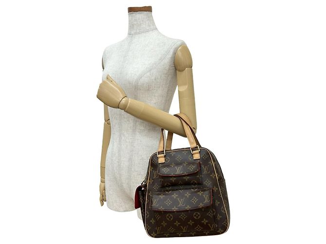 Bolso de mano Louis Vuitton en piel Monogram Castaño - vista 3
