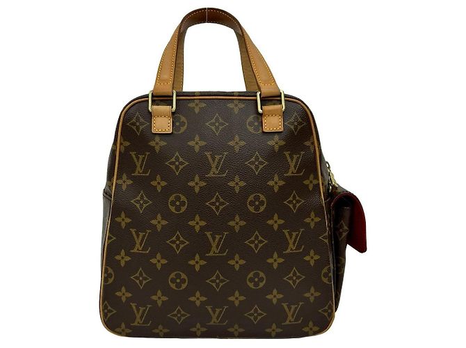 Bolso de mano Louis Vuitton en piel Monogram Castaño - vista 4