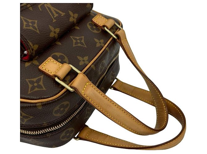 Bolso de mano Louis Vuitton en piel Monogram Castaño - vista 5
