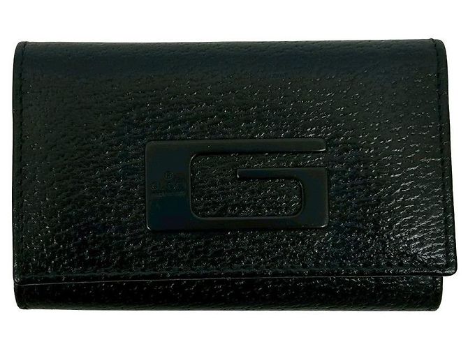 Gucci Leather Trifold Key Case Black - view 2