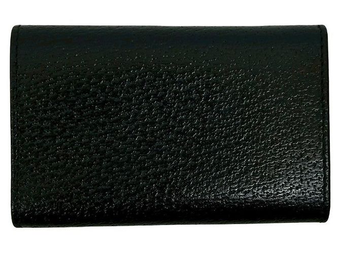 Gucci Leather Trifold Key Case Black - view 3