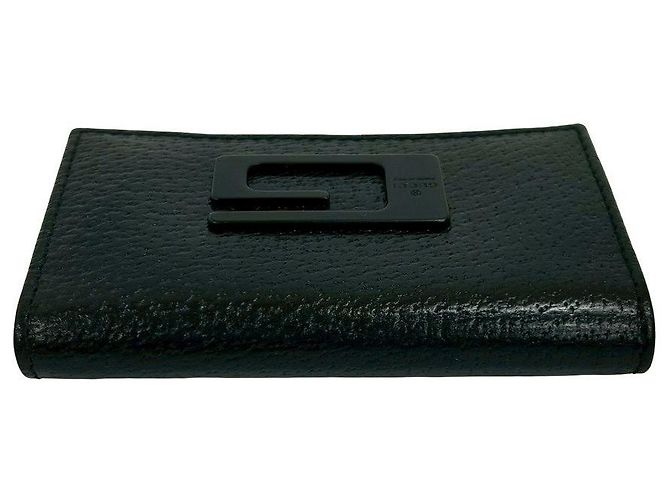 Gucci Leather Trifold Key Case Black - view 4