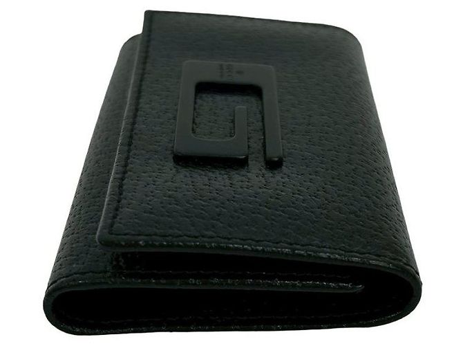 Gucci Leather Trifold Key Case Black - view 5