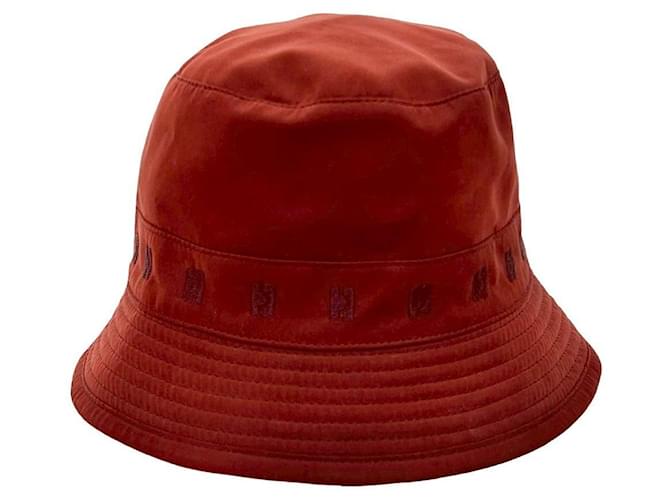 Hermès Cappello a secchiello Hermes Rosso - vista 2
