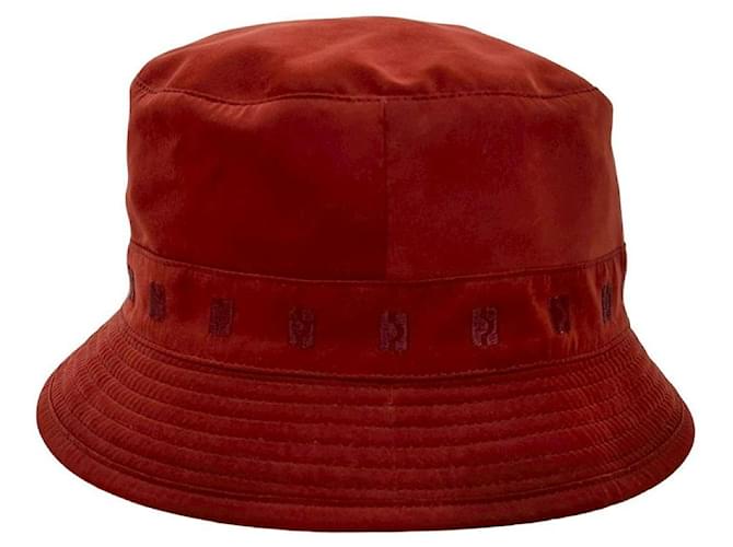 Hermès Cappello a secchiello Hermes Rosso - vista 6