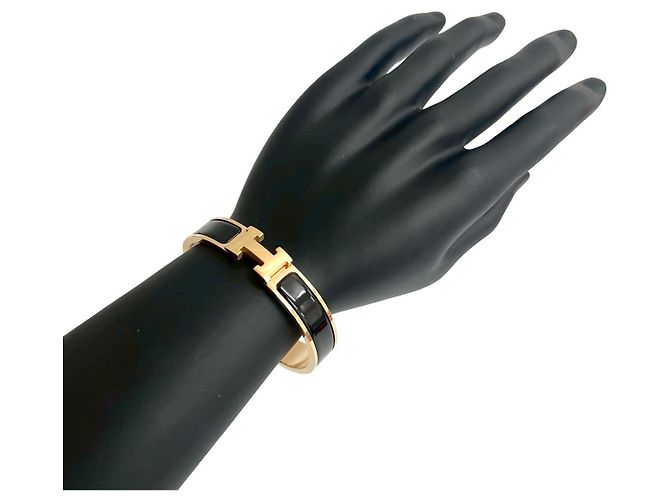 Hermès Hermes Click H Armband Schwarz - Ansicht 2