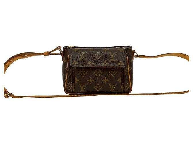 Mini borsa a tracolla Louis Vuitton Vivasite Monogram Marrone - vista 2