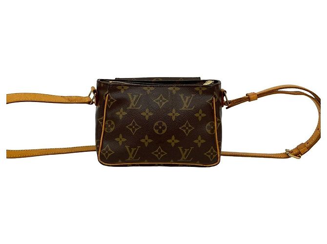 Mini borsa a tracolla Louis Vuitton Vivasite Monogram Marrone - vista 4