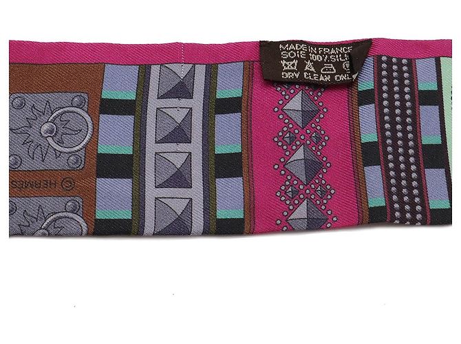 Hermès Pañuelo Twilly Hermes Púrpura - vista 4