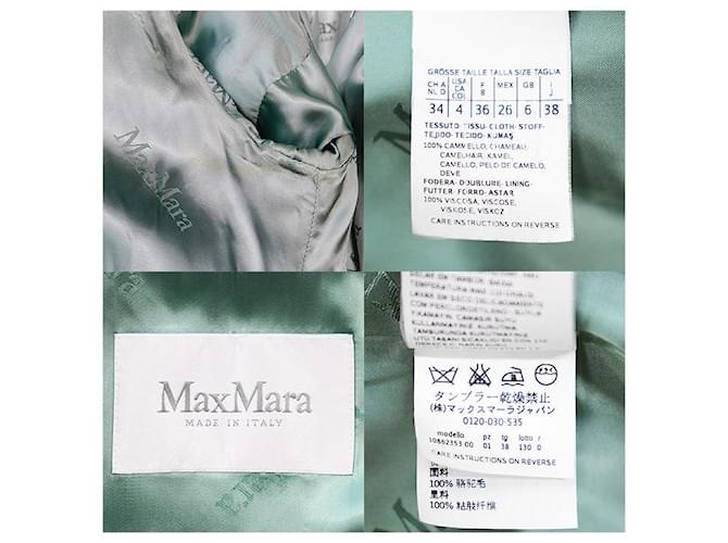 Max Mara Abrigo RIALTO Camel MaxMara Azul - vista 10
