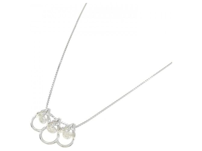 Autre Marque Collana in oro bianco Au750 e diamanti Argento - vista 2