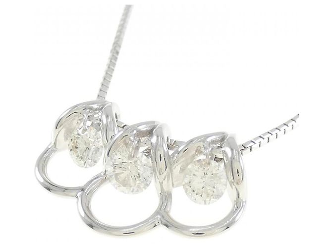 Autre Marque Collana in oro bianco Au750 e diamanti Argento - vista 3