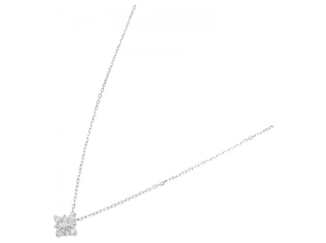 Autre Marque Collana con Diamanti K18WG Argento - vista 2